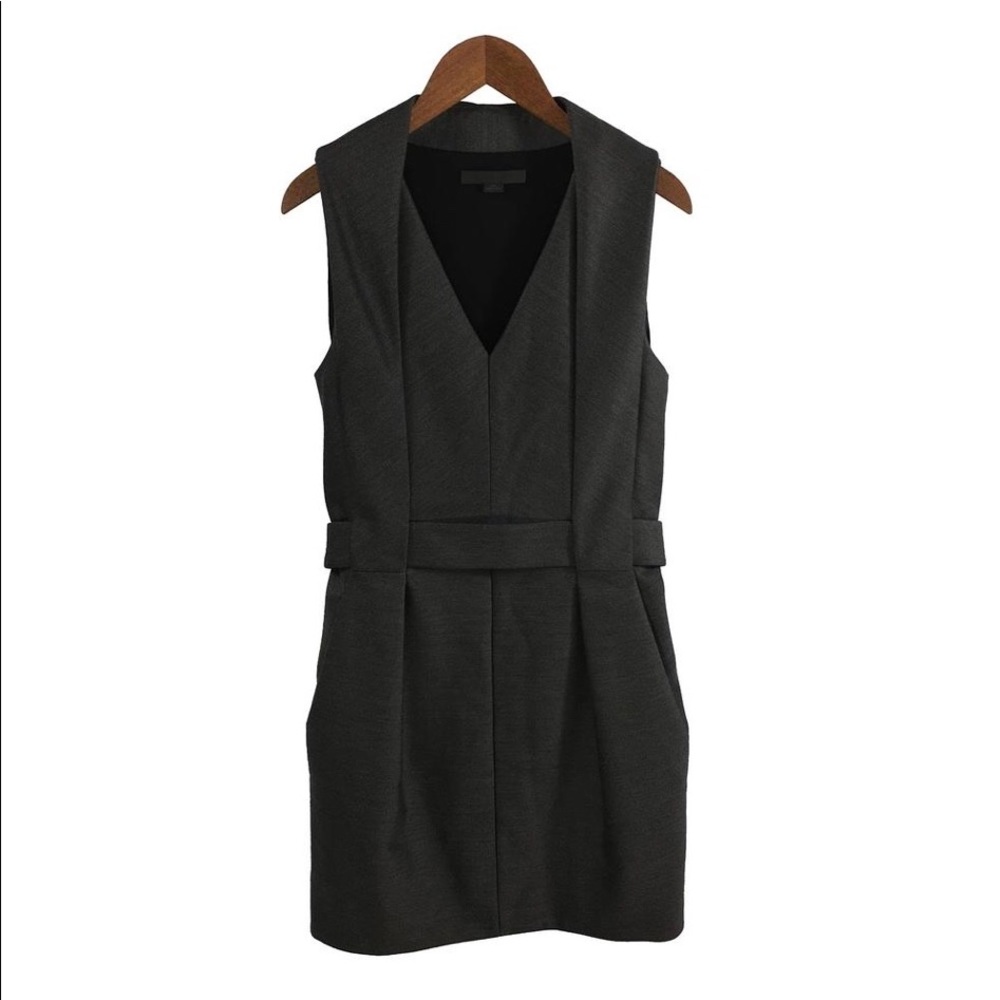 Alexander Wang Structured Charcoal Grey Dress